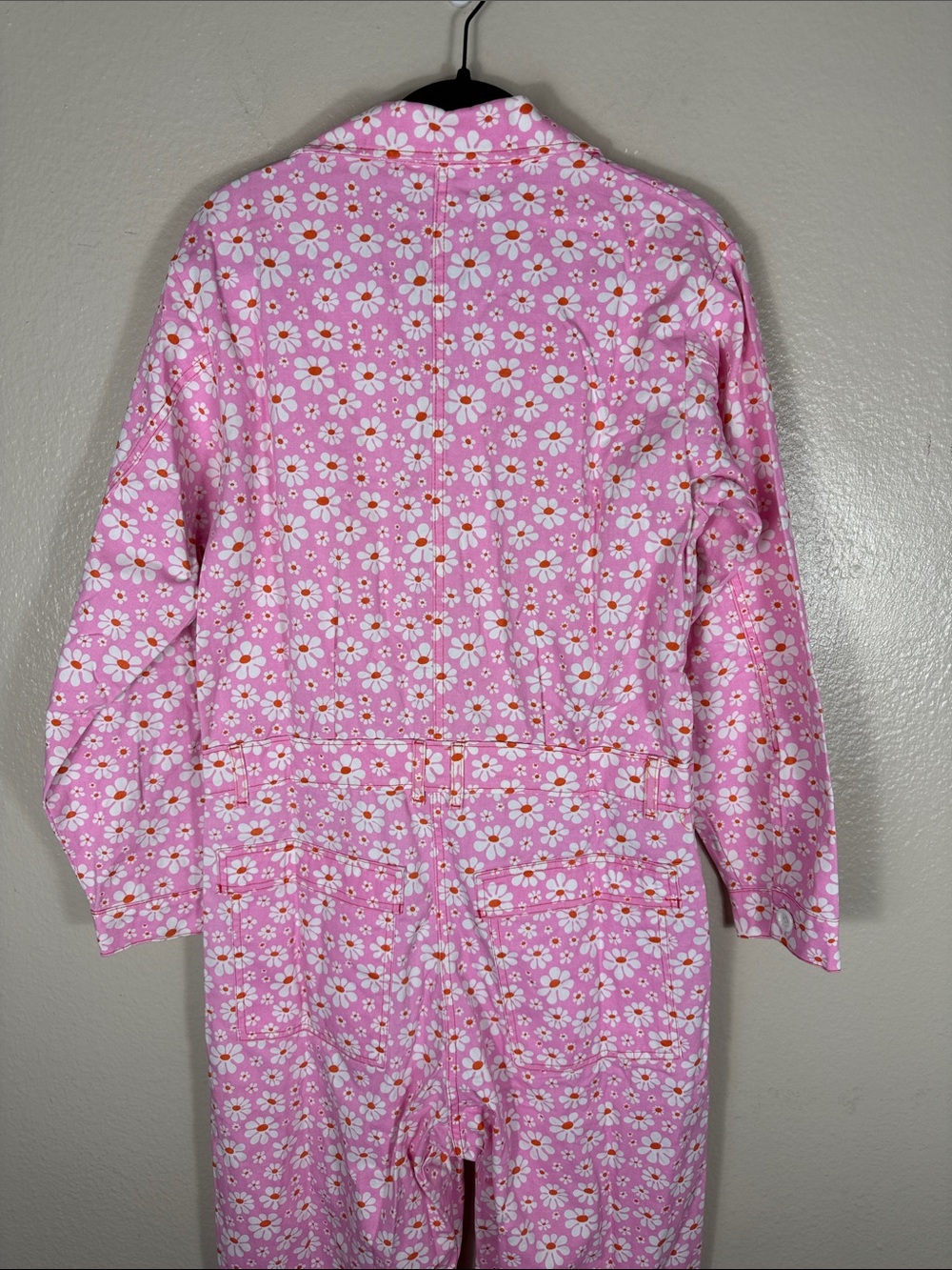 Big Bud Press Long Sleeve Jumpsuit Lazy Daisy Pink - Picture 6 of 7